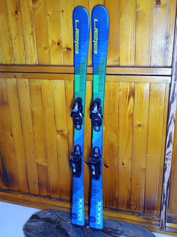 LYŽE ELAN MAXX BLUE-GREEN U-FLEX 140CM